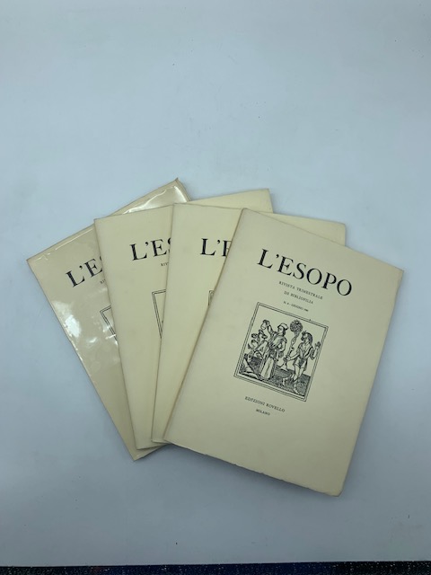 L'esopo rivista trimestrale di bibliofilia. Voll. n. 5 - 6 - 7 - 8 annata1980